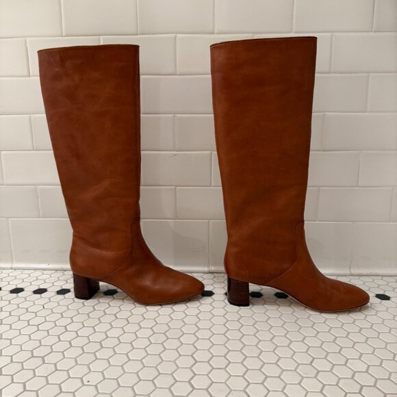 Loeffler Randall Gia Tall Leather Boots. Cognac. Size 8.5 - Picture 2 of 5